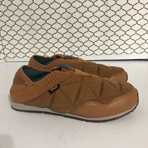 Teva Men’s Brown Quilted Slip-On Shoes Size 11
